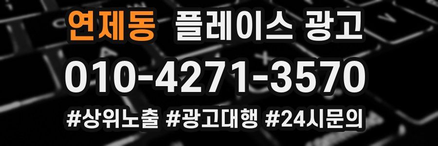 연제동 플레이스 광고