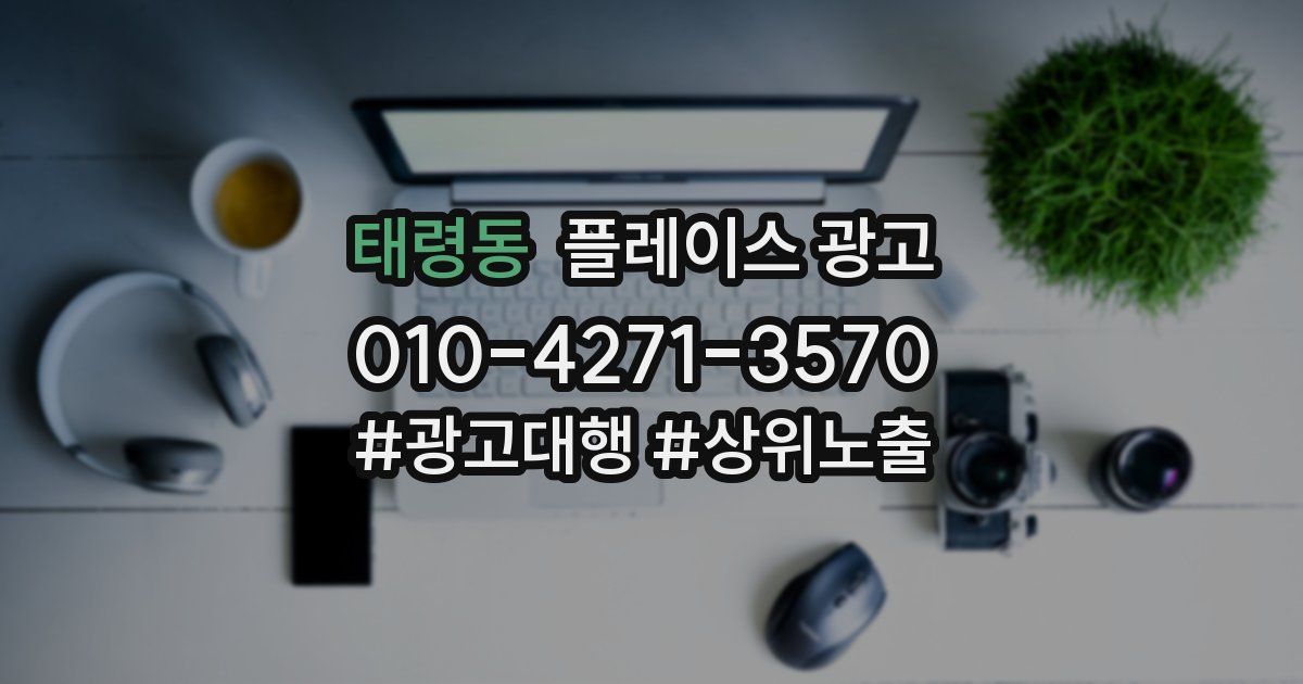 태령동 플레이스 광고