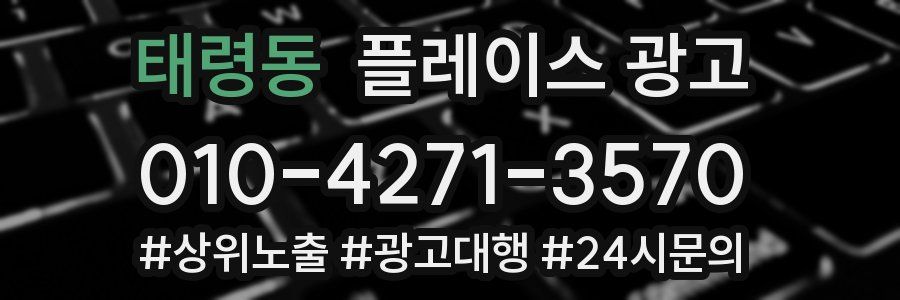 태령동 플레이스 광고
