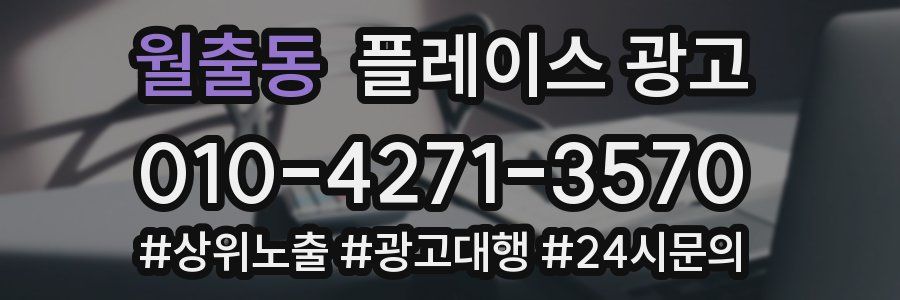 월출동 플레이스 광고