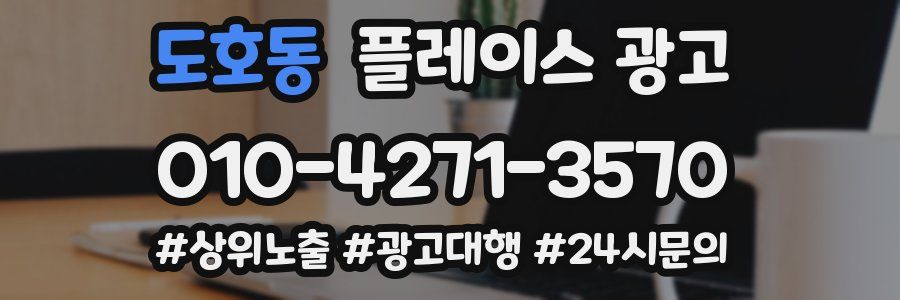 도호동 플레이스 광고