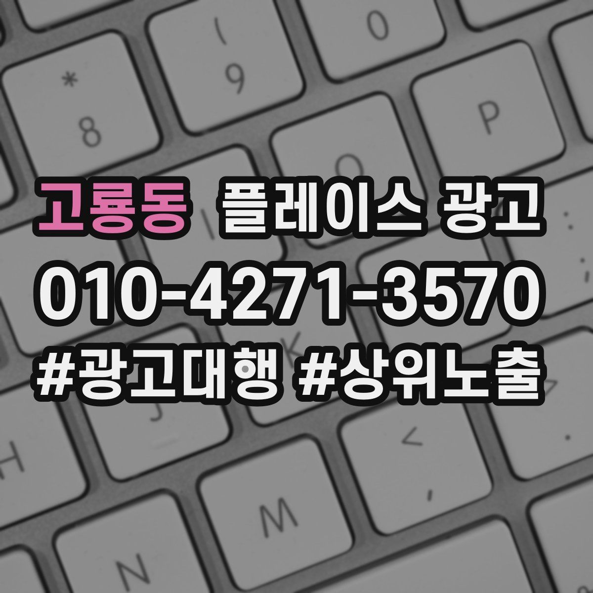 고룡동 플레이스 광고