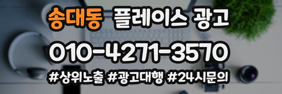 송대동 플레이스 광고