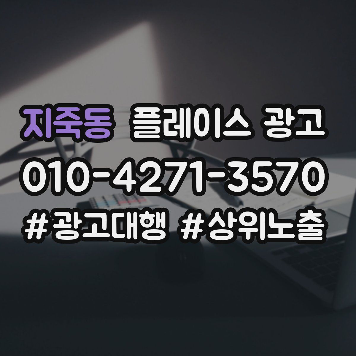지죽동 플레이스 광고