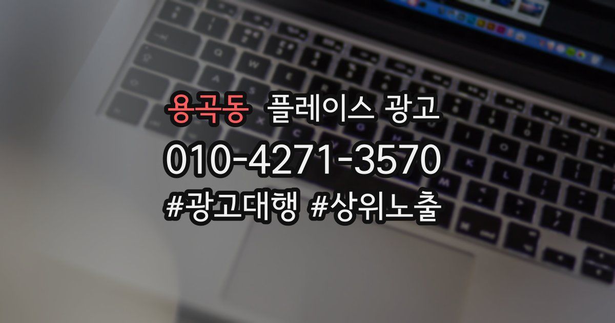 용곡동 플레이스 광고