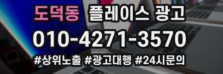 도덕동 플레이스 광고