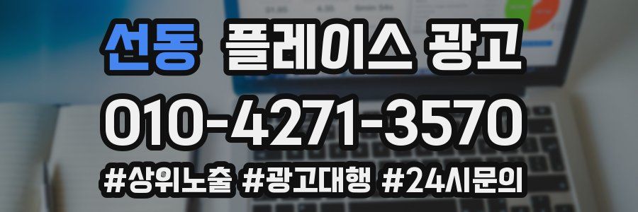 선동 플레이스 광고