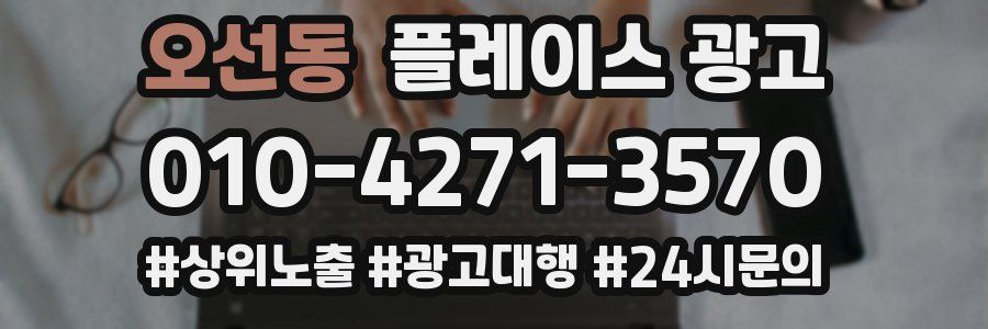오선동 플레이스 광고