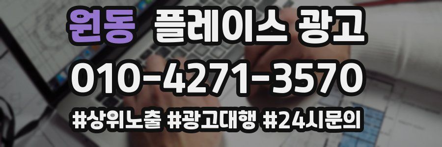 원동 플레이스 광고