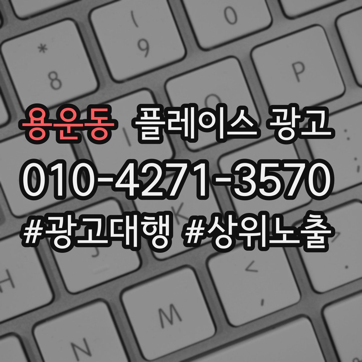 용운동 플레이스 광고