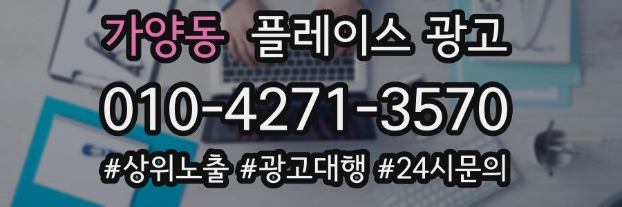 가양동 플레이스 광고