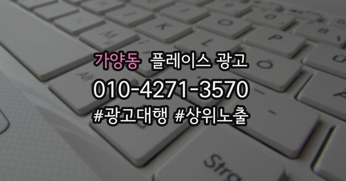 가양동 플레이스 광고