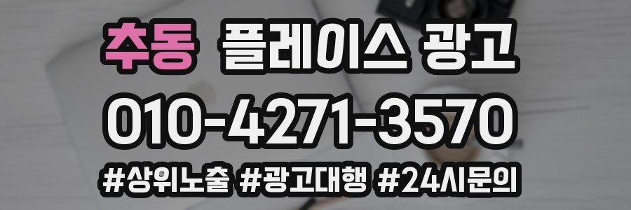 추동 플레이스 광고