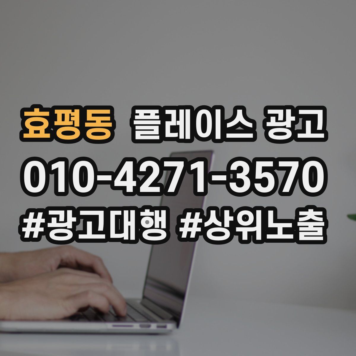 효평동 플레이스 광고