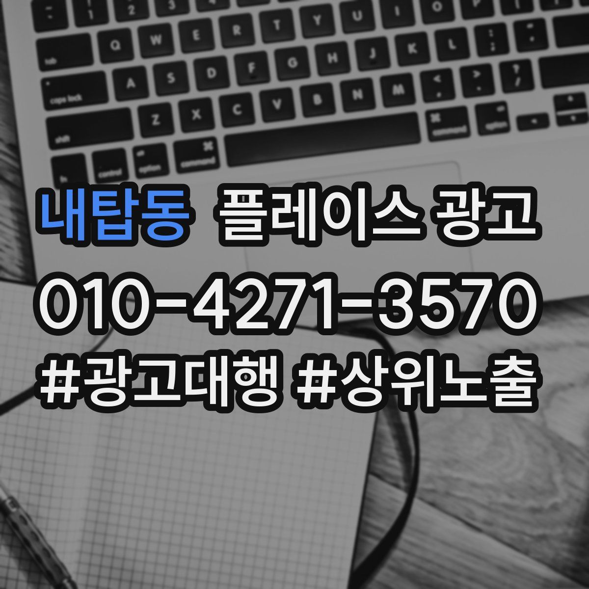 내탑동 플레이스 광고