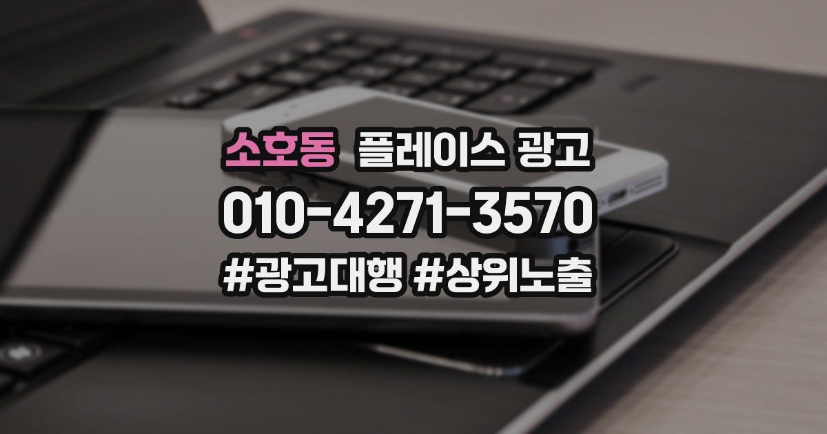 소호동 플레이스 광고
