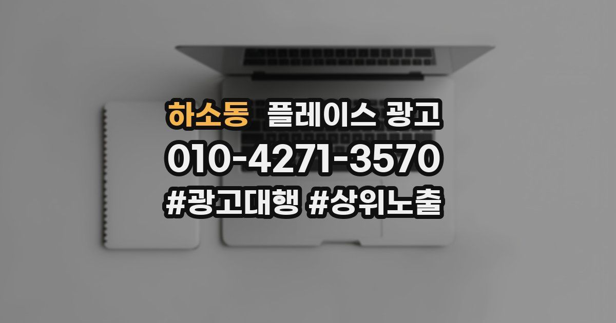 하소동 플레이스 광고