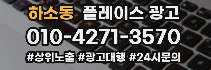 하소동 플레이스 광고