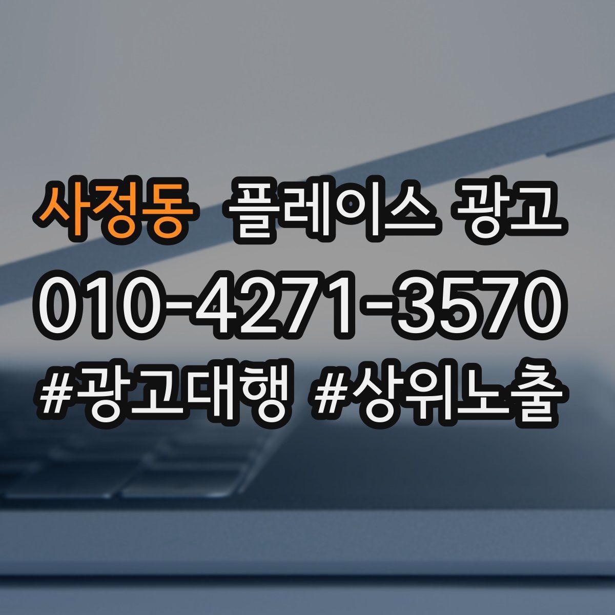 사정동 플레이스 광고