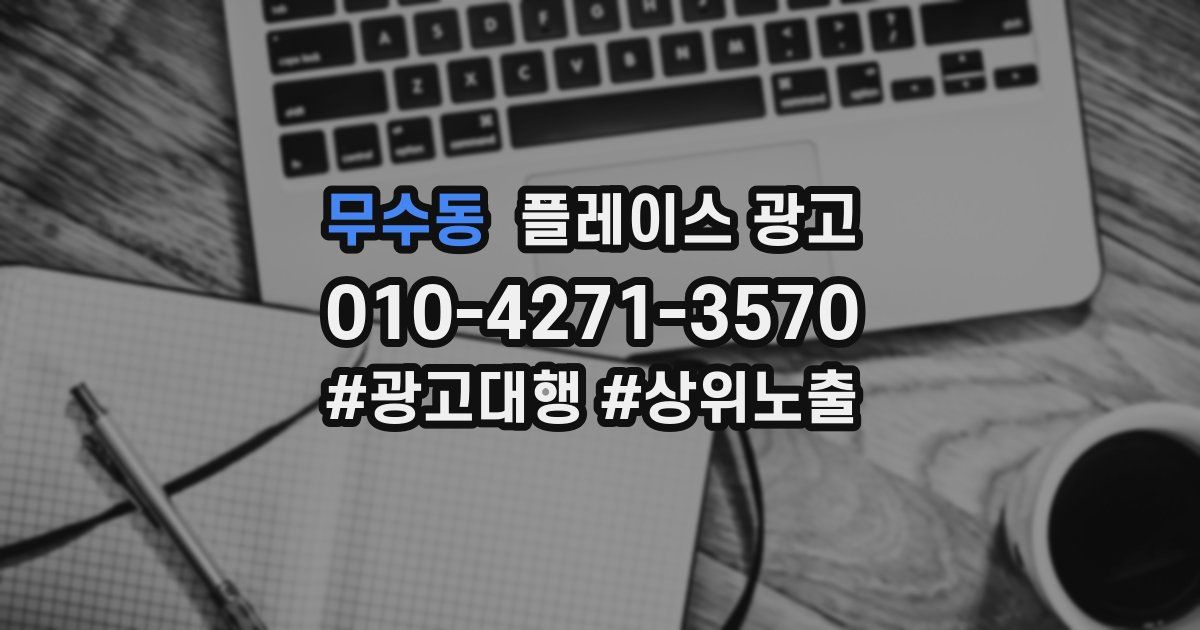 무수동 플레이스 광고