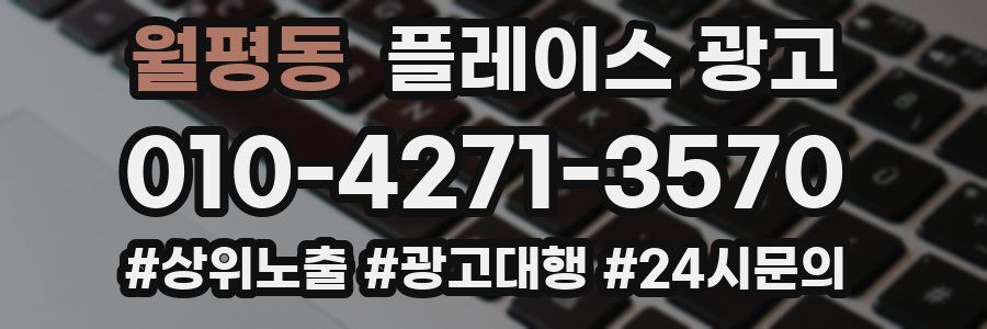 월평동 플레이스 광고