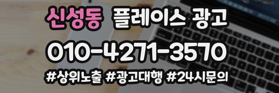 신성동 플레이스 광고