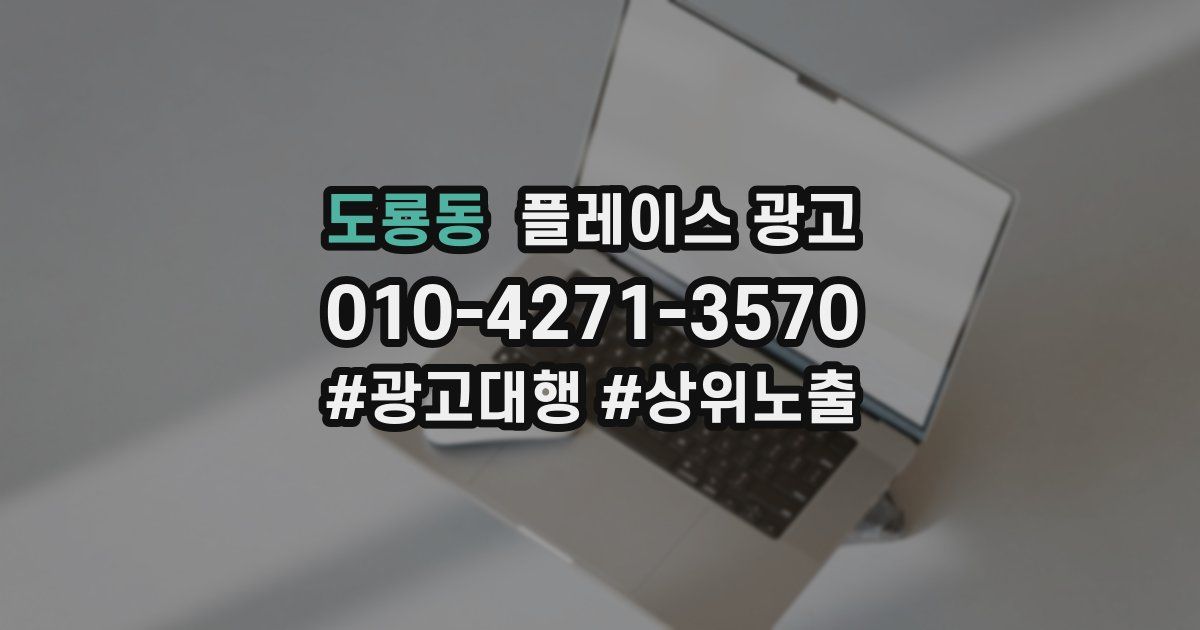 도룡동 플레이스 광고