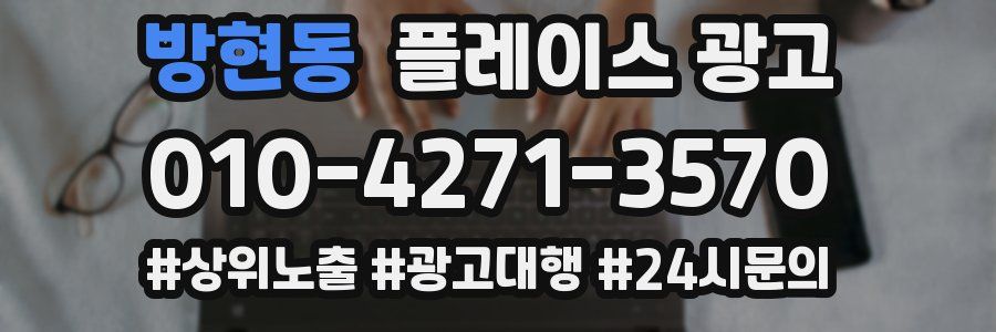 방현동 플레이스 광고