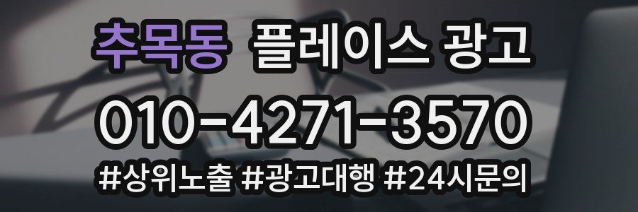 추목동 플레이스 광고