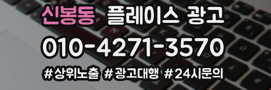 신봉동 플레이스 광고