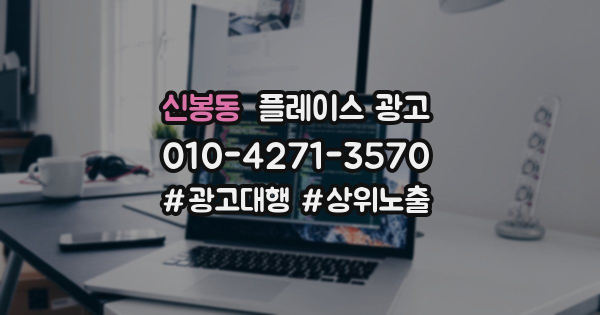 신봉동 플레이스 광고
