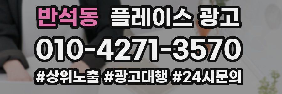 반석동 플레이스 광고