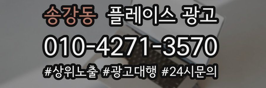 송강동 플레이스 광고