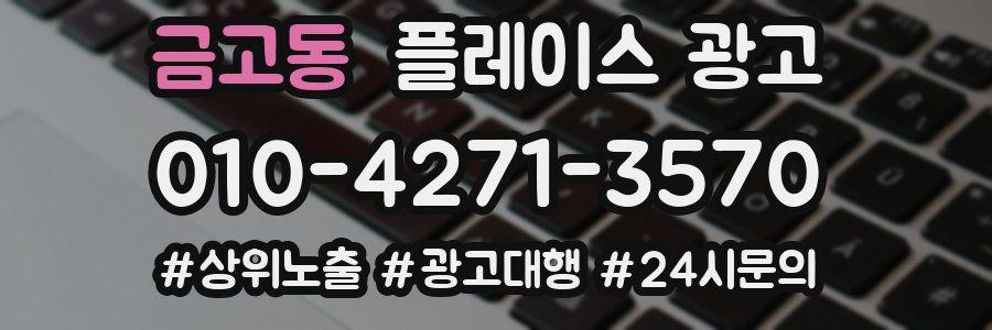 금고동 플레이스 광고