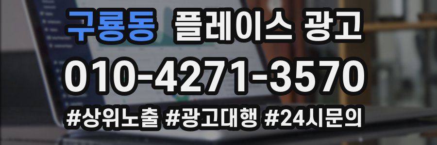 구룡동 플레이스 광고