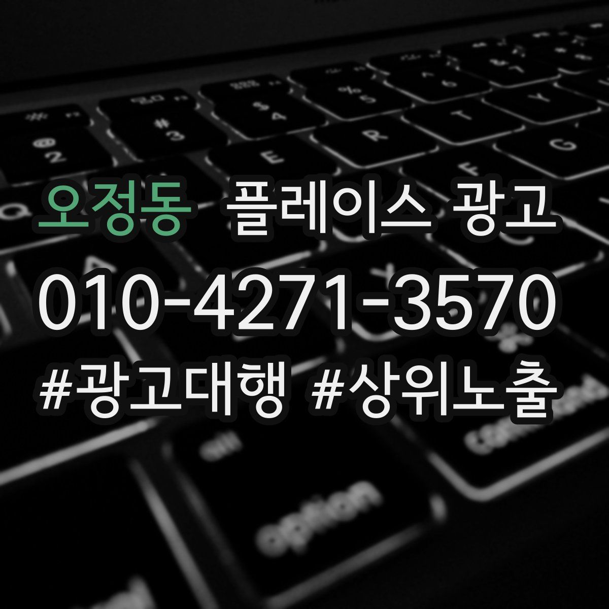 오정동 플레이스 광고