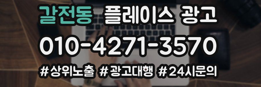 갈전동 플레이스 광고