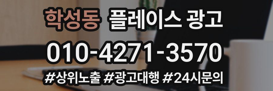 학성동 플레이스 광고
