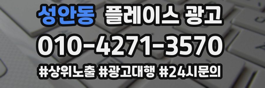 성안동 플레이스 광고