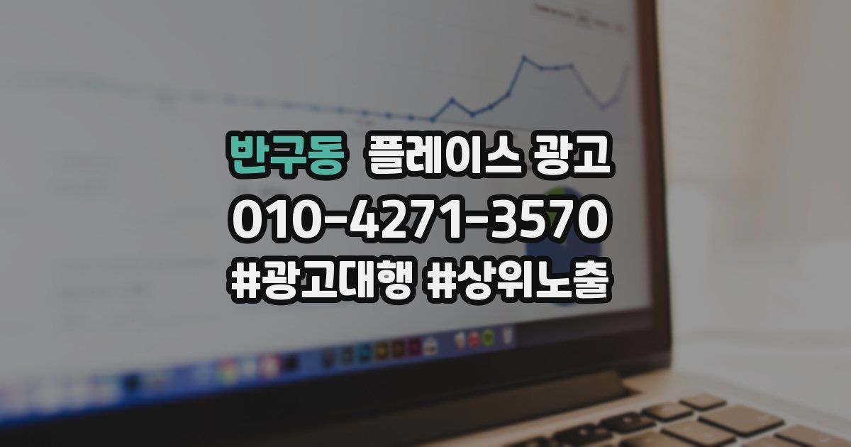 반구동 플레이스 광고