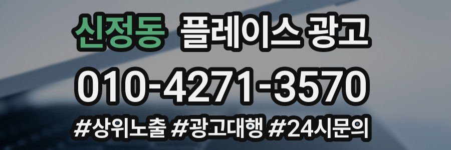 신정동 플레이스 광고