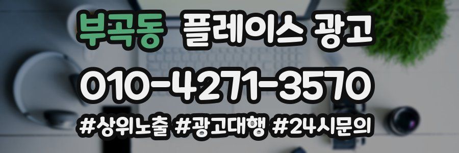 부곡동 플레이스 광고