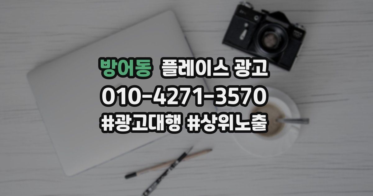 방어동 플레이스 광고