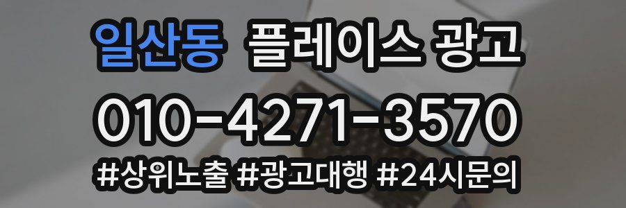 일산동 플레이스 광고