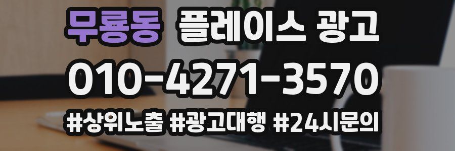 무룡동 플레이스 광고