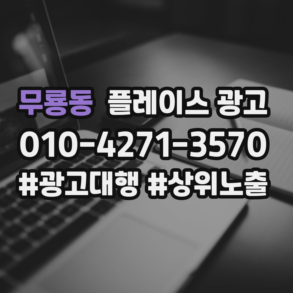 무룡동 플레이스 광고