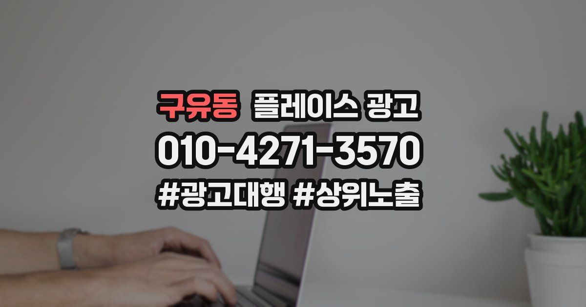 구유동 플레이스 광고
