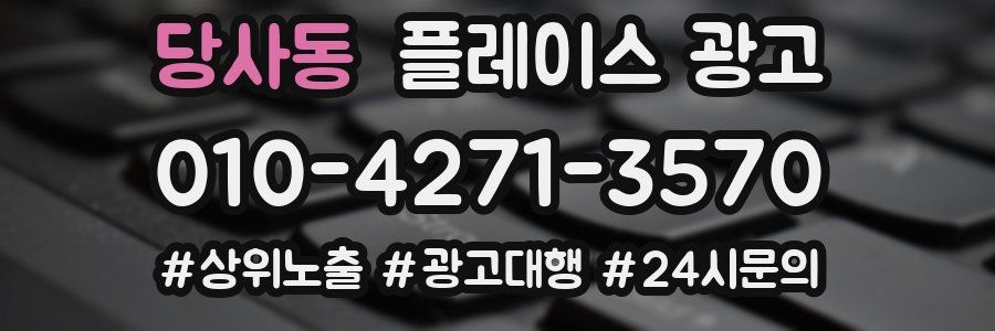 당사동 플레이스 광고