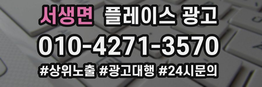 서생면 플레이스 광고