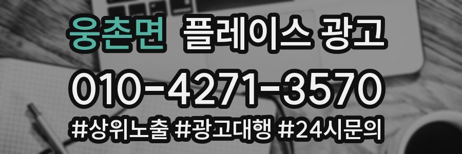 웅촌면 플레이스 광고